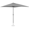 Parasol ogrodowy tarasowy prostokątny z korbką 200 x 300 cm ciemnoszary