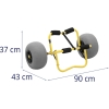 Wózek transportowy do przewozu kajaka canoe do 75 kg