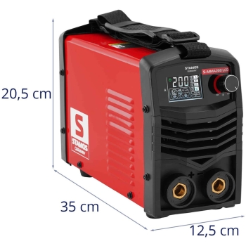 Spawarka inwertorowa MMA IGBT z funkcją Hot Start Anti-Stick LCD 200 A