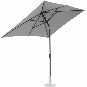 Parasol ogrodowy prostokątny uchylny z korbką 200 x 300 cm ciemnoszary