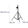 Statyw oświetleniowy sceniczny dj typu winda 190-410 cm do 80 kg