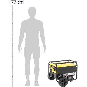 Agregat prądotwórczy mobilny z rozrusznikiem AC 230V / DC 12V 2700W