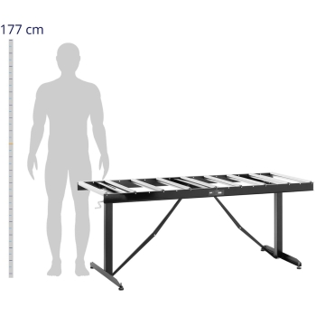 Podajnik rolkowy z regulacją wysokości do 200kg 9 rolek 540x35mm 168cm