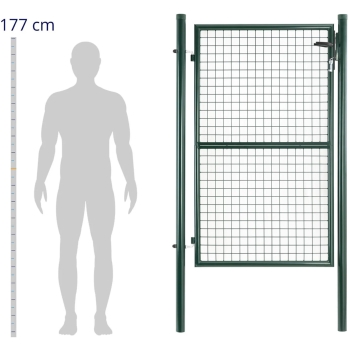 Brama furtka wejściowa ogrodowa ze stali 107.5 x 196 cm