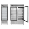 Szafa chłodnicza lodówka przeszklona Kitchen Line 1-drzwiowa 610L - Hendi 233160