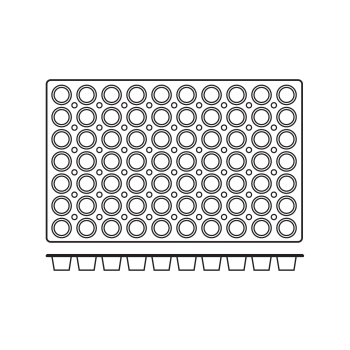 Foremki silikonowe nieprzywierające do pieczenia MINI MUFFINS 600x400mm Hendi 676233