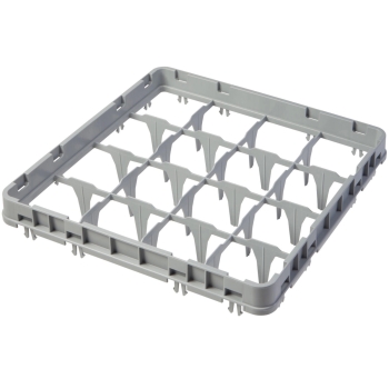 Nadstawka na szkło Full Drop E1 do kosza CAMBRO 50x50cm 16 przegródek - szara