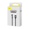 Kątowy kabel przewód Power Delivery z bocznym wtykiem USB-C Iphone Lightning 2m 20W czarny