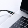 Kabel przewód USB-C - USB-C z wyświetlaczem miernikiem mocy 2m - czarny