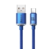 Kabel przewód USB - USB-C do szybkiego ładowania i transferu danych 2m niebieski