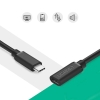 Przedłużacz do kabla przewodu USB-C 3.1 0.5m czarny