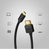 Kabel przewód przejściówka HDMI - micro HDMI 2.0v 4K 60Hz 30AWG 1.5m czarny