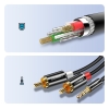 Kabel przewód audio 3.5mm mini jack - 2RCA 3m czarny