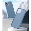 Sztywne etui z elastyczną ramką do iPhone 12 Pro Max Frosted Glass Case biały