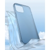 Sztywne etui z elastyczną ramką do iPhone 12 Pro Max Frosted Glass Case biały