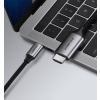 Kabel przewód przejściówka HDMI - USB-C 4K 60Hz 1.5m czarno-szary