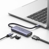 4w1 wielofunkcyjny HUB USB-C - 3x USB 3.2 HDMI 2.1 8K 30Hz szary