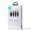 3w1 kabel przewód USB - USB-C / Lightning / micro USB 3.5 A 1.2m czarny