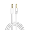 Kabel przewód audio stereo AUX mini jack 3.5mm 3 polowy 1m biały