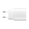 2w1 Ładowarka sieciowa 25W + kabel przewód USB-C 1m biały