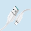 Elastyczny wytrzymały kabel USB - iPhone do ładowania i transmisji danych 1m biały