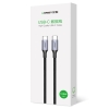 Kabel przewód USB-C Power Delivery 100W Quick Charge FCP 5A 3m szary