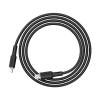 Kabel przewód do iPhone MFI USB-C - Lightning 30W 3A 1.2m czarny