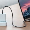 Kabel przewód USB-C do ładowania i transferu danych 3A 1.5m czarny