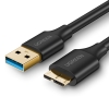 Kabel przewód do dysku USB-A 3.0 - Micro USB-B SuperSpeed 5Gb/s 1m czarny