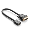 Adapter przejściówka z HDMI (żeński) do DVI (męski) 0.15m czarny