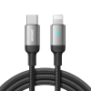 Kabel przewód do iPhone USB-C - Lightning A10 Series 20W 2m czarny