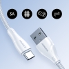 Przewód kabel Surpass Series USB - USB-C 3A 1.2m biały