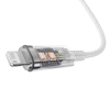 Kabel przewód w oplocie do iPhone Explorer Series USB-C - Lightning 20W 1m biały