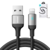 Kabel przewód do iPhone A10 Series USB - Lightning 2.4A 1.2m czarny