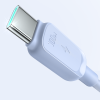 Kabel przewód USB-C - USB-C 100W 1.2m niebieski