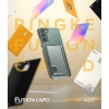 Etui z kieszonką na kartę dokumenty do Galaxy S22+ Fusion Card przezroczysty
