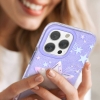 Etui pokrowiec w gwiazdki iPhone 14 Pro Heart Star Series PURPLE STAR