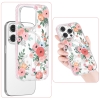 Magnetyczne etui z nadrukiem w kwiaty iPhone 14 Plus MagSafe Flora Series rose