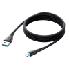 Kabel przewód do iPhone Starry Series USB-A - Lightning 3A 1m czarny