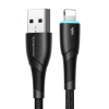 Kabel przewód do iPhone Starry Series USB-A - Lightning 3A 1m czarny