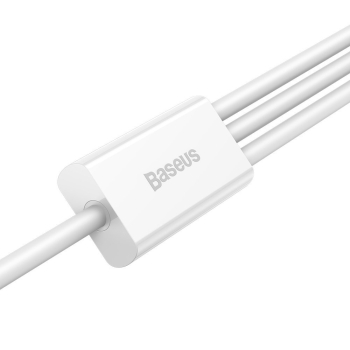 Superior 3w1 kabel USB Iphone Lightning USB-C microUSB 3.5 A 1.5 m Biały