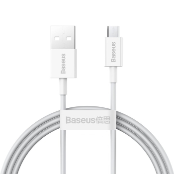 Superior kabel przewód USB microUSB do szybkiego ładowania 2A 1m biały