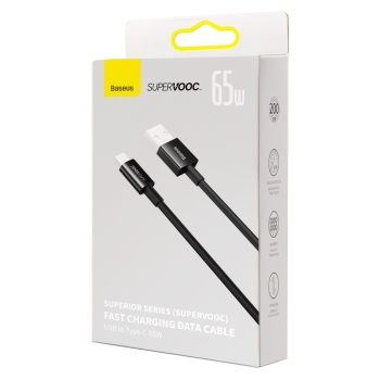 Superior Series kabel SUPERVOOC USB-A do USB-C 65W 2m czarny