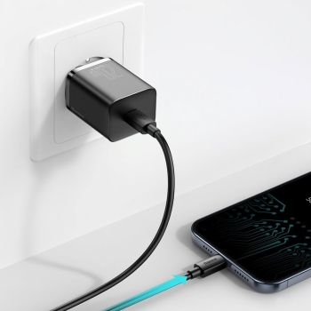 Szybka ładowarka sieciowa Super Si 1C USB-C 20W Power Delivery czarny