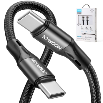 Kabel do szybkiego ładowania i transmisji danych USB-C USB-C PD 60W 2m czarny