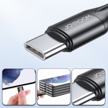 Kabel do szybkiego ładowania i transmisji danych USB-C USB-C PD 60W 2m czarny