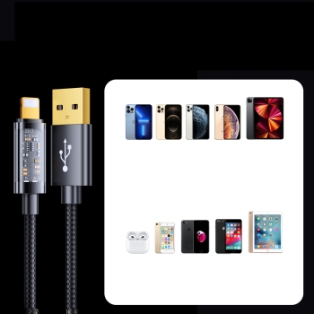 Kabel przewód do szybkiego ładowania iPhone USB - Lightning PD 20W 1.2m czarny