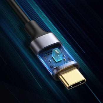 Kabel przewód audio dźwiękowy USB-C męski - 2RCA męski 1.5m szary