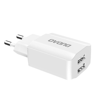 Ładowarka sieciowa EU 2x USB 5V/2.4A + kabel Lightning do iPhone biały