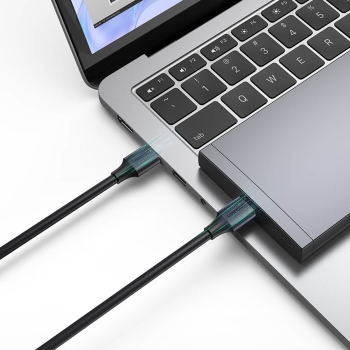 Kabel przewód USB-A 3.0 5Gb/s 0.5m czarny